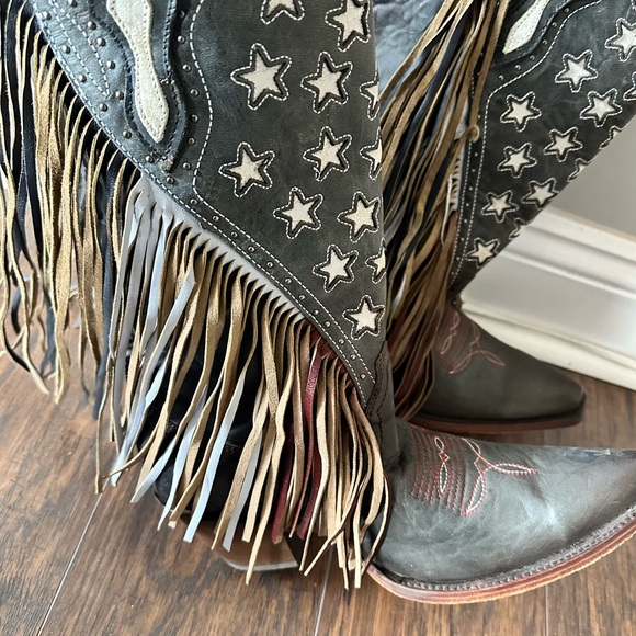 Corral Green Handcrafted Boots - Picture 5 of 13